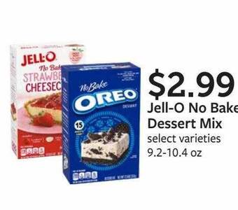 Fareway Jell O No Bake Dessert Mix offer