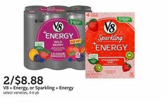 Fareway V8+ Energy, Or Sparkling Energy offer