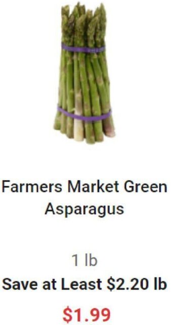 Harris Teeter Farmers Market Green Asparagus offer