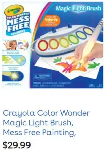 Toys R Us Crayola Color Wonder Magic Light Brush, Mess Free Painting offer