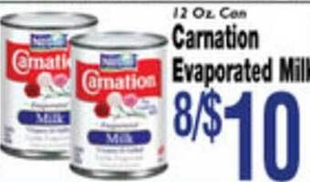 Associated Carnation Evaporated Milk offer
