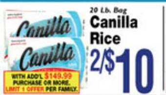 Associated Canilla Rice offer