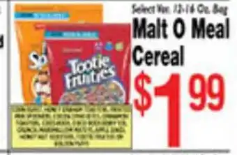 Associated Malt O Meal Cereal offer