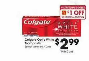Colgate Optic White Toothpaste
