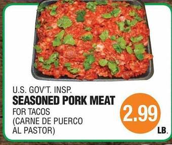 Carnicerias Jimenez U.s. Gov't Insp Seasoned Pork Meat offer