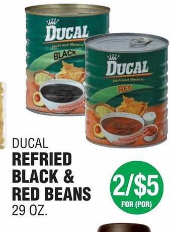 Carnicerias Jimenez Ducal Refried Black & Red Beans offer