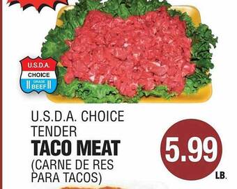 Carnicerias Jimenez U.s.d.a. Choice Tender Taco Meat offer