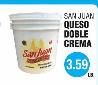 Carnicerias Jimenez San Juan Queso Doble Crema offer