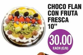 Carnicerias Jimenez Choco Flan Con Fruta Fresca 10 offer