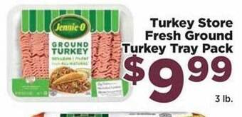 Food Town Store Turkey Store Fresh Ground Turkey Tray Pack offer