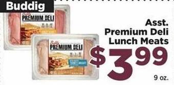 Food Town Store Asst. Premium Deli Lunch Meats offer