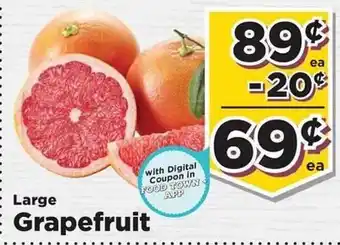 Food Town Store Large Grapefruit offer