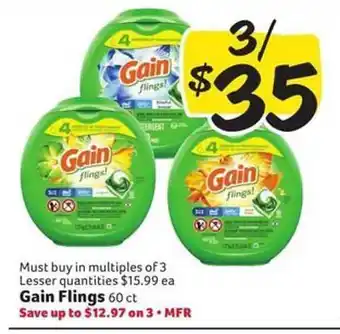 Harveys Supermarkets Gain Flings offer