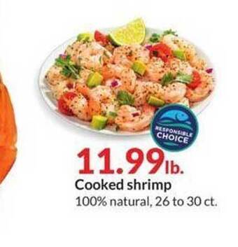 Hy-Vee Cooked Shrimp offer