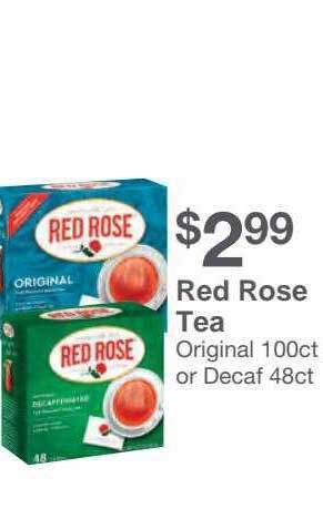 Kinney Drugs Red Rose Tea offer