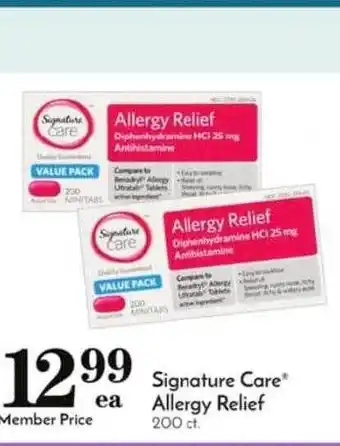 Pavilions Signature Care Allergy Relief offer