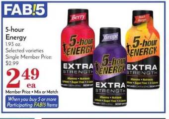 Pavilions 5-hour Energy offer