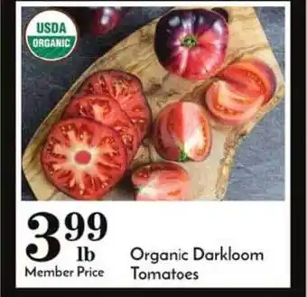 Pavilions Organic Darkloom Tomatoes offer