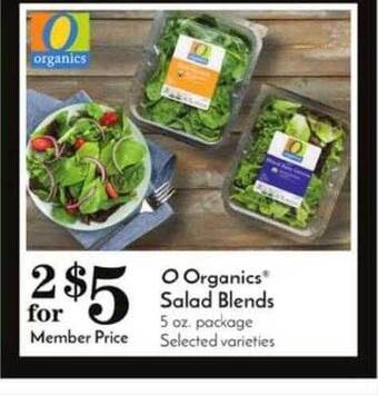 Pavilions O Organics Salad Blends offer