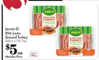 Pavilions Jennie-o 85% Lean Ground Turkey offer