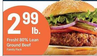 Foodarama Fresh! 80% Lean Ground Beef offer
