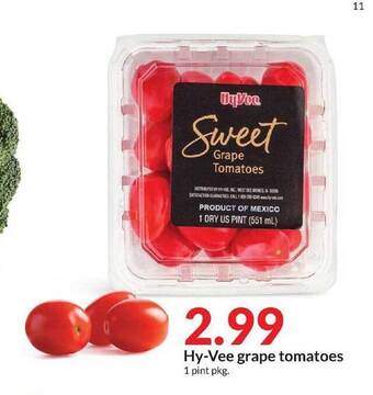 Hy-Vee Grape Tomatoes offer