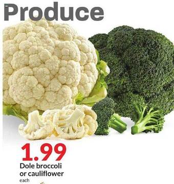 Hy-Vee Broccoli Or Cauliflower offer