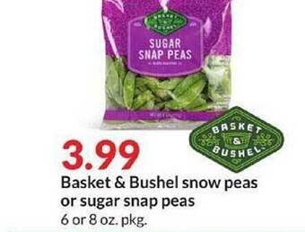 Hy-Vee Basket & Bushel Snow Peas Or Sugar Snap Peas offer