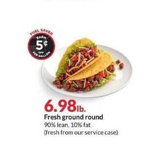 Hy-Vee Fresh Ground Round offer
