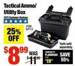 Harbor Freight Tools Tactical Ammo Or Utility Box offer
