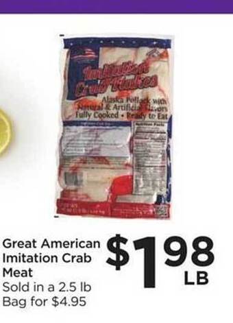 Foods Co Great American Imitation Crab Meat offer
