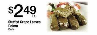 Jons International Stuffed Grape Leaves Dolma offer