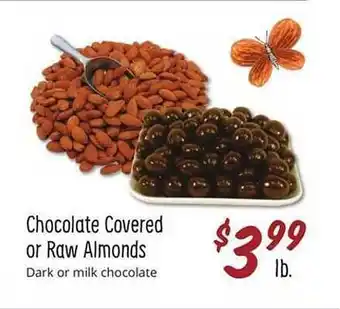 Stater Bros Chocolate Covered Or Raw Almonds Dark Or Milk Chocolate offer