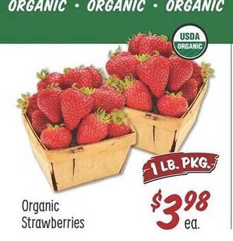 Stater Bros Organic Strawberries offer
