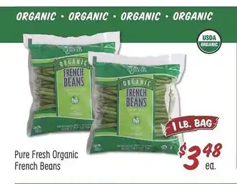 Stater Bros Pure Fresh Organic French Beans offer
