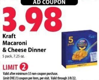 Festival Foods Kraft Macaroni & Cheese Dinner offer