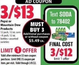 Festival Foods Pepsi Or Mountain Dew Products offer
