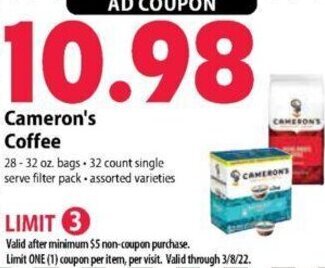 Festival Foods Cameron's Coffee offer