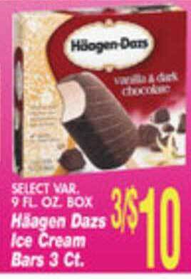 Associated Haagen Dazs Ice Cream Bars offer