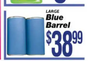 Associated Large Blue Barrel offer