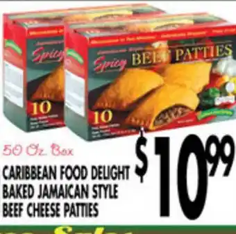 Associated Caribbean Food Delight Baked Jamaican Style Beef Cheese Patties offer