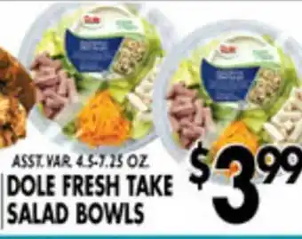Associated Dole Fresh Take Salad Bowls offer