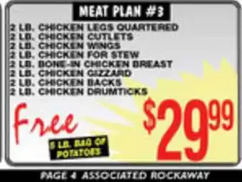 Associated 2 LB, Chicken Legs Quartered , 2 LB, Chicken Cutlers , 2 LB, Chicken Wings, 2 LB, Chicken For Stew, 2 LB, Chicken Bone-In Chi offer