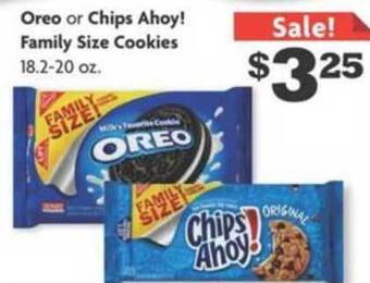 Family Dollar Oreo Or Chips Ahoy! Family Size Cookies offer