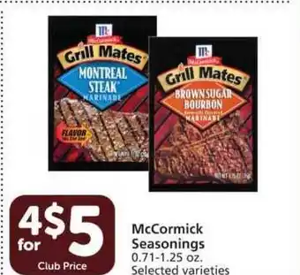 Vons McCormick Seasonings offer