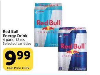 Vons Red Bull Energy Drink offer