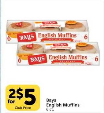 Vons Bays English Muffins offer