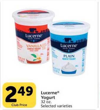 Vons Lucerne Yogurt offer