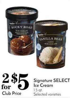 Pavilions Signature Select Ice Cream offer