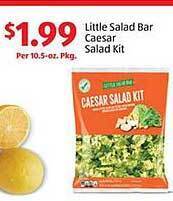 Aldi Little Salad Bar Caesar Salad Kit offer